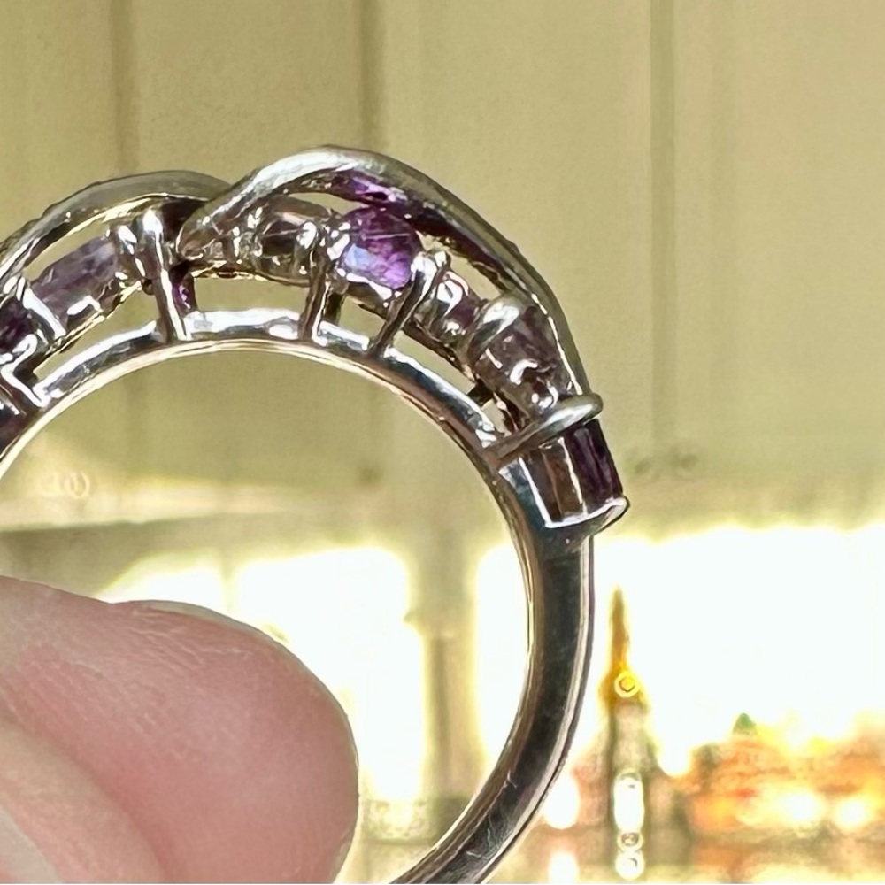 Amethyst Ring With Different Colored Amethyst And… - image 8